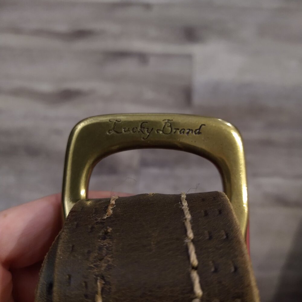 Lucky Brand Men's Genuine Leather Belt - Picture 4 of 8